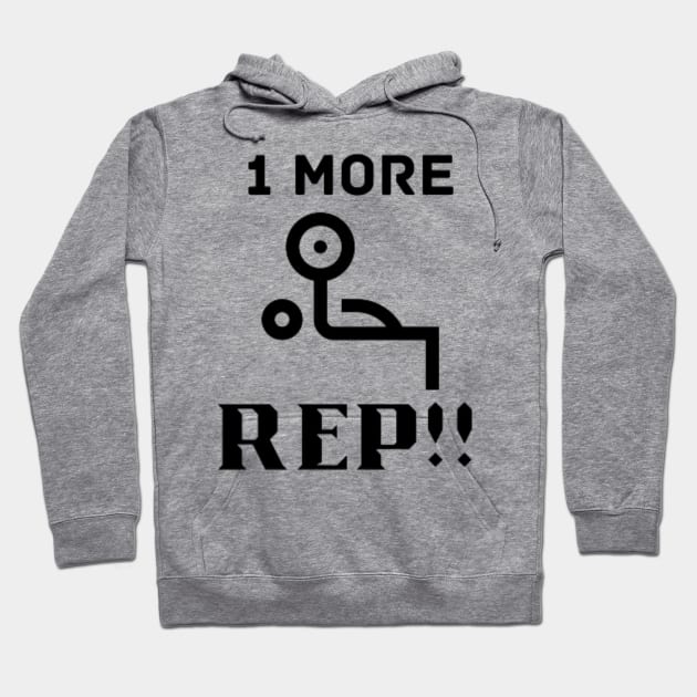 One more rep quote Hoodie by Motivational.quote.store